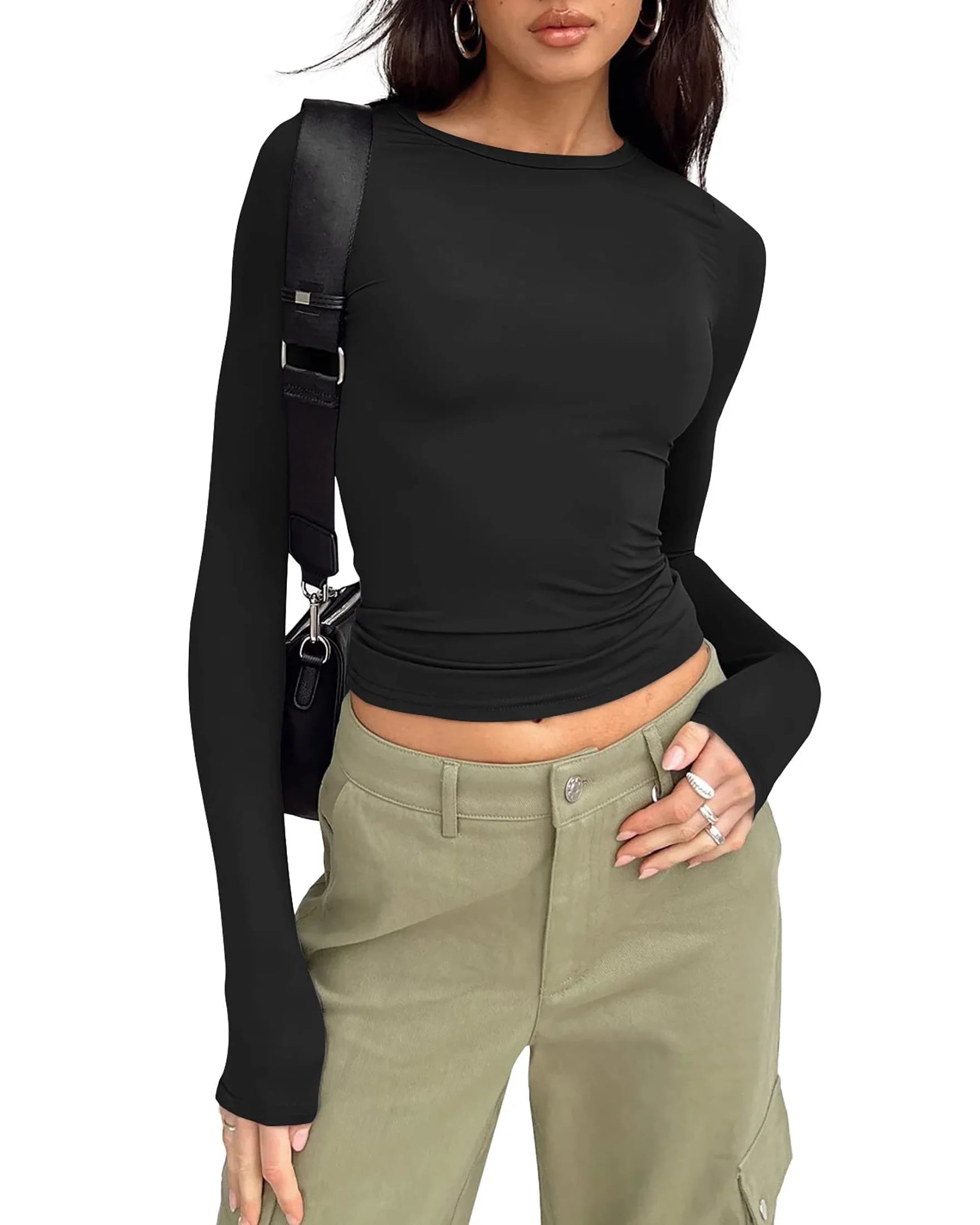 Fitted Cropped T Shirt