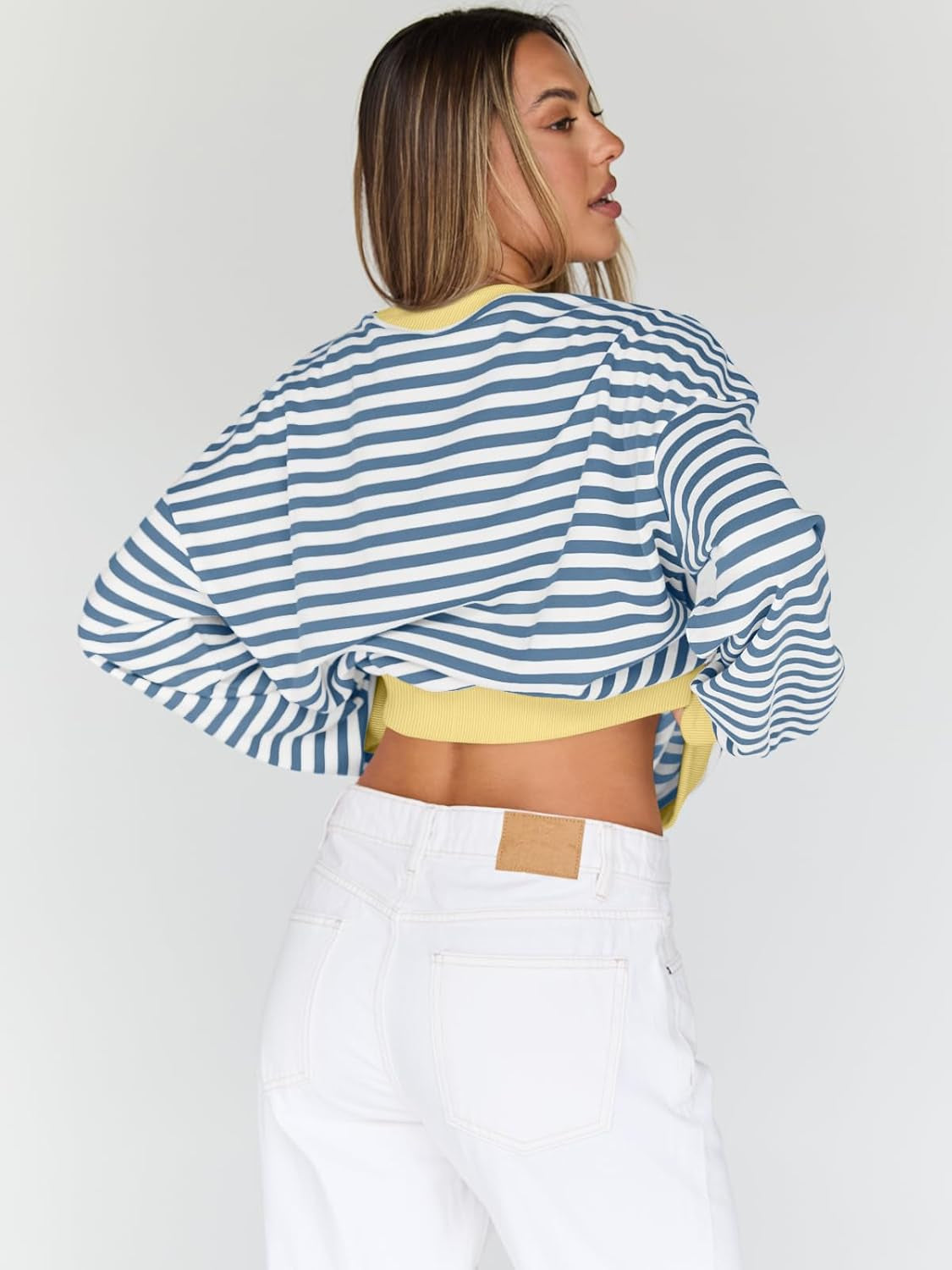 Oversized Striped Sweatshirt
