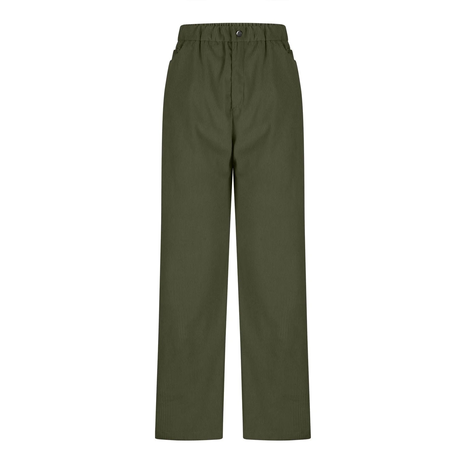 Corduroy Mid Waist Comfy Pants