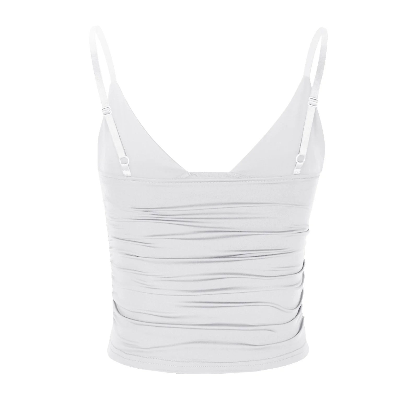 Sexy Tank Tops for Women Deep V Neck Ruched Slim Ladies Going Out Tops Shirts Camisole