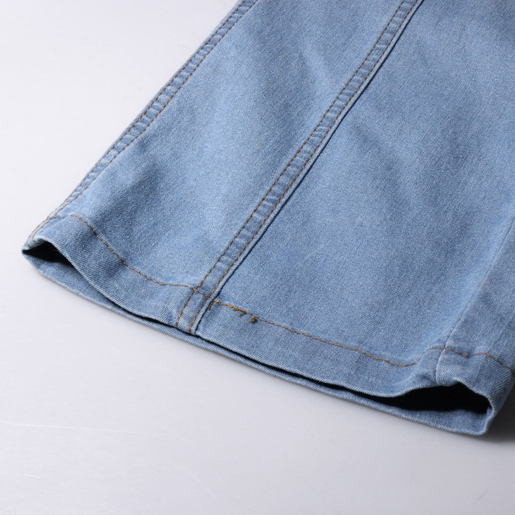 Women's Mid Waisted  Denim Pants Flare Cut Comfy Form Fitting 