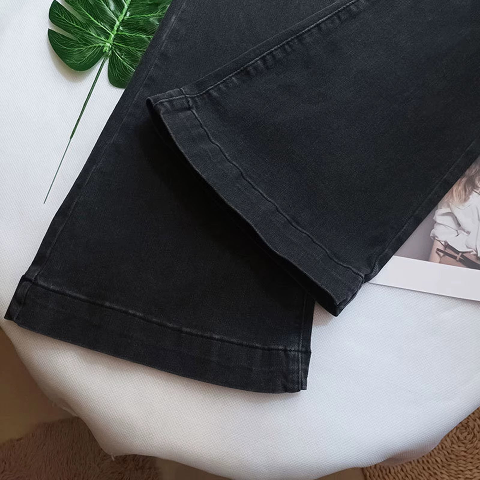 Women'S High Waisted Slim Fit Trousers Micro Flared Jeans Retro New Micro Flared Pants Straight Street Style Women'S Pants